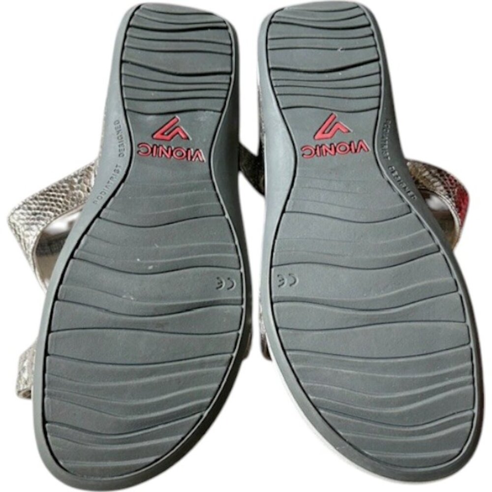 Vionic Vegan Pacific Ellie Snake Slides Adjustabl… - image 6